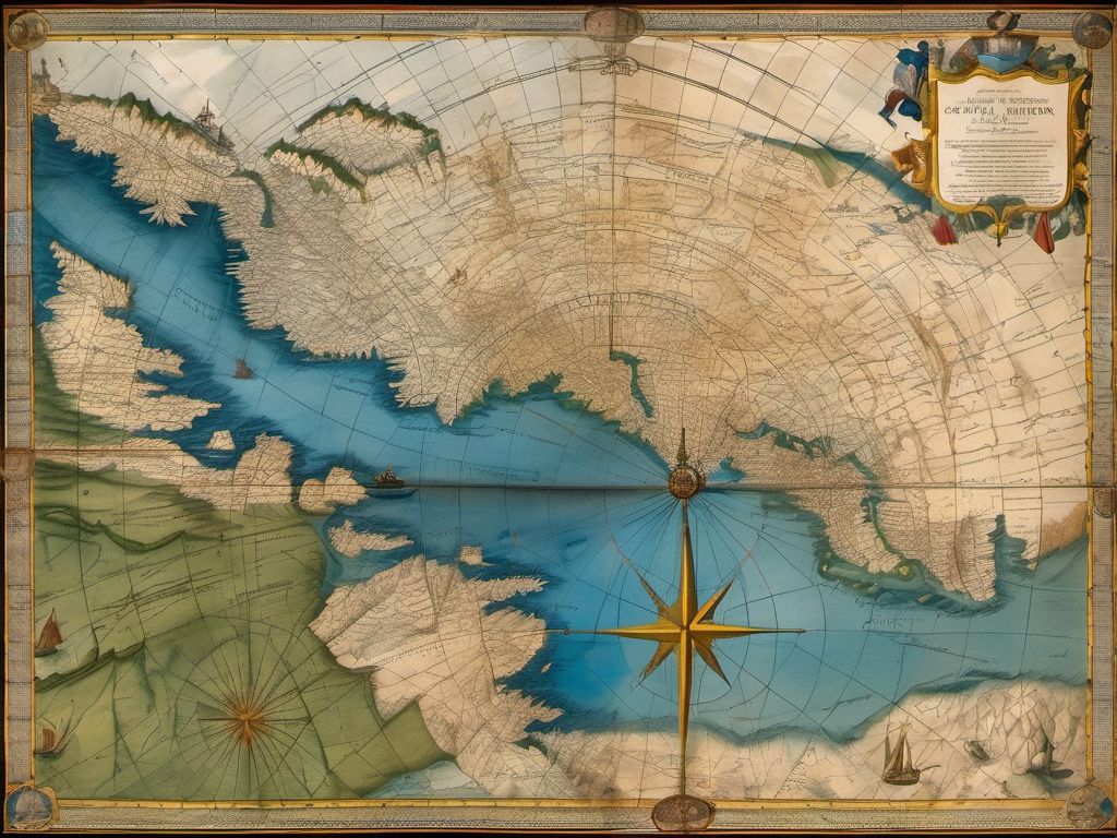 Mapa histórico del recorrido de Jacques Cartier