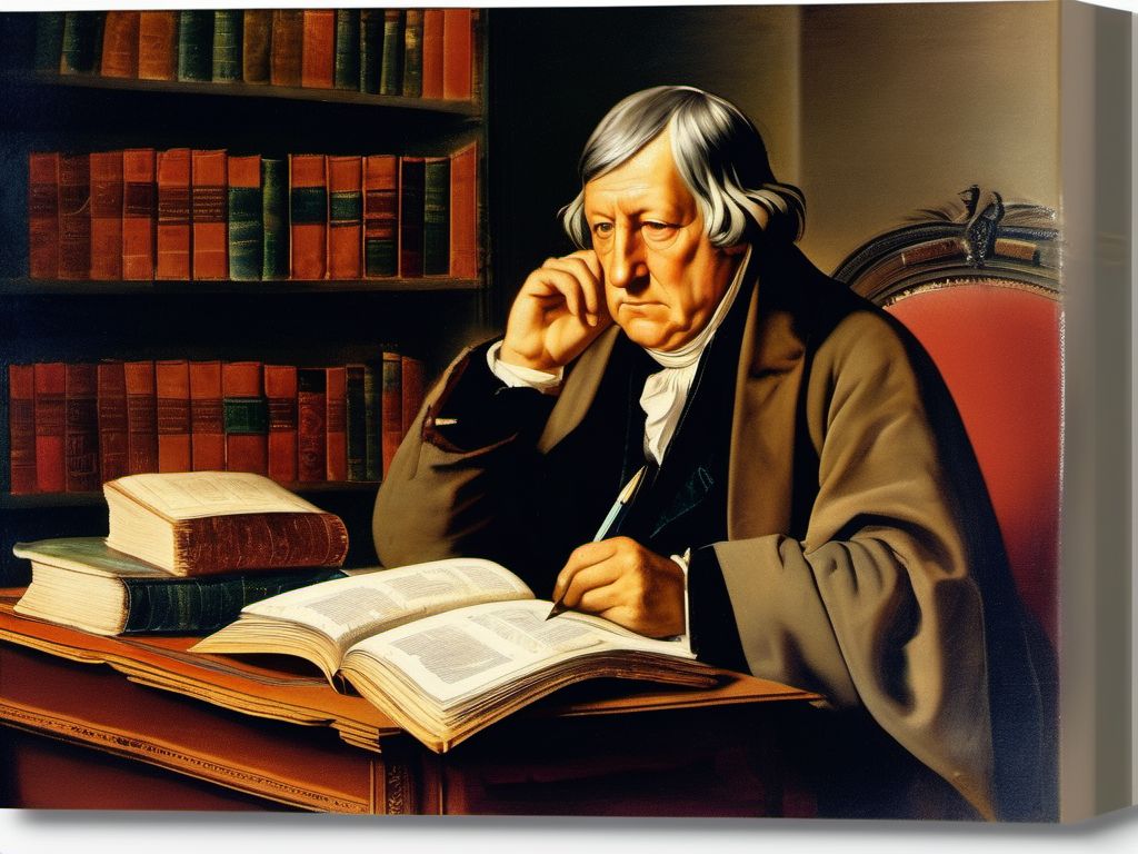 Hegel meditando sobre la historia