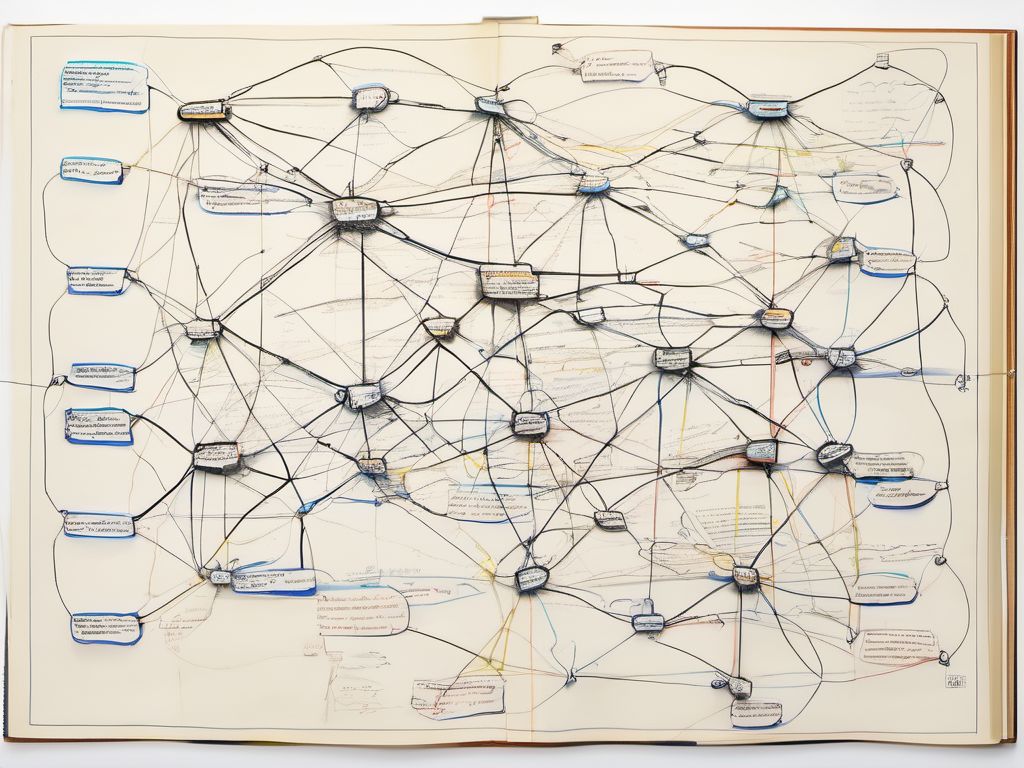 Boceto conceptual inicial de la World Wide Web por Tim Berners-Lee